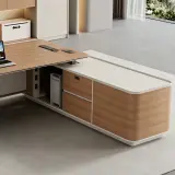 Modern Electric Height Adjustable Executive Office Desk thumbnail 12