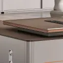 Large Executive Office Desk with Modern Wood Finish and Built-In Storage for Professional Office Spaces - Maoters thumbnail 10