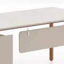 Modern Minimalist L-Shaped Executive Desk - Maoters thumbnail 9