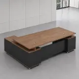 Modern L-Shaped Manager Executive Desk - Maoters thumbnail 1