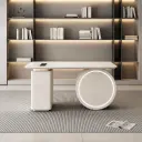 Cream Desk Modern Office Desk thumbnail 1