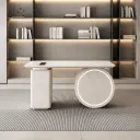 Cream Desk Modern Office Desk thumbnail 1