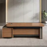 Executive Desk Modern Office Business Style thumbnail 3