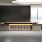 Luxury Office Desk with Light Aesthetic — Modern Simple Design for High-End Study thumbnail 3