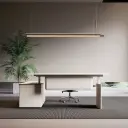 Beige Electric Standing Desk with Smart Dual Motor thumbnail 3