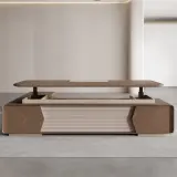 Contemporary Executive Office Desk with Electric Lift thumbnail 3