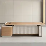 Modern Electric Height Adjustable Executive Office Desk thumbnail 3