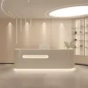 Luxury Modern Reception Desk with LED Accent Corporate Offices - Maoters thumbnail 3