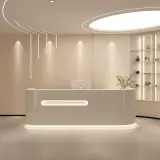 Luxury Modern Reception Desk with LED Accent Corporate Offices - Maoters thumbnail 3