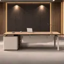 Luxury L-shaped executive desk suitable for high-end office interiors - Maoters thumbnail 3