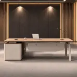 Luxury L-shaped executive desk suitable for high-end office interiors - Maoters thumbnail 3