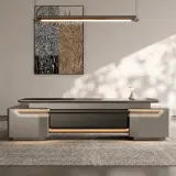 Modern Executive Desk with Sculpted Design for Executive Offices – Maoters thumbnail 3