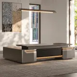 Modern Executive Desk with Sculpted Design for Executive Offices – Maoters thumbnail 1