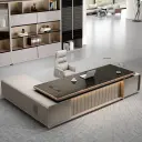 Electric Height Adjustable Executive Desk thumbnail 2