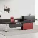 Minimalist Modern Adjustable Executive Desk thumbnail 2