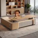 Luxury Electric Adjustable Executive Desk thumbnail 2