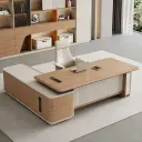 Modern Electric Height Adjustable Executive Office Desk thumbnail 2