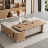 Modern Electric Height Adjustable Executive Office Desk thumbnail 2
