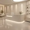 Luxury Modern Reception Desk with LED Accent Corporate Offices - Maoters thumbnail 2
