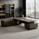 Modern L-Shaped Executive Desk for Executive Offices – Maoters thumbnail 2