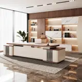 Executive Office L-Shaped Manager Desk - Maoters thumbnail 2