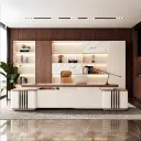 Executive Office L-Shaped Manager Desk - Maoters thumbnail 3
