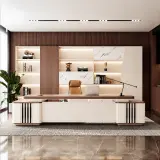 Executive Office L-Shaped Manager Desk - Maoters thumbnail 3