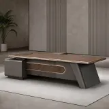 Modern Luxury Executive Reception Desk for Corporate Office Lobbies – Maoters thumbnail 1