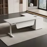 Luxury Modern Executive Desk for Corporate Offices and Home Office Workspaces - Maoters thumbnail 1