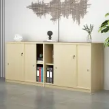 Minimalist Office Lockable Credenza - Maoters thumbnail 3