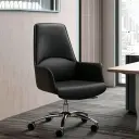 Ergonomic Swivel Leather Executive Chair thumbnail 1