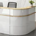 Modern Curved Corner Business Front Desk - Maoters thumbnail 6