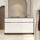 Modern Minimalist Beauty Salon Reception Counter thumbnail 3