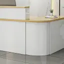 Rounded Corner Minimalist Reception Desk thumbnail 8