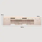 Wood Rounded Front Desk - Maoters thumbnail 10