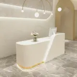 Soft Rounded Modern Reception Counter - Maoters thumbnail 3