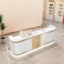 Luxury Salon Curved Reception Desk - Maoters thumbnail 3