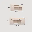Wood Rounded Front Desk - Maoters thumbnail 7