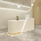 Soft Rounded Modern Reception Counter - Maoters thumbnail 2