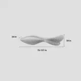 Curved Wave Slice Reception Desk - Maoters thumbnail 7