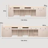 Wood Rounded Front Desk - Maoters thumbnail 9