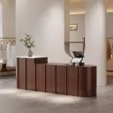 Modern Lacquer & Cream Style Reception Desks For Clothing Stores thumbnail 3