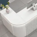 Thickened Curved Corner Painted Reception Desk thumbnail 8