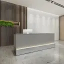 Modern Linear LED Office Reception Desk - Maoters thumbnail 1