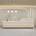 Hotel Lobby Curved Front Desk - Maoters thumbnail 2
