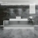 Modern Stainless Steel Front Desk – Sleek & Sturdy thumbnail 1
