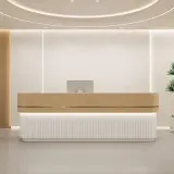 Office Reception Desk with Recessed Desktop - Maoters thumbnail 2