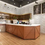 Wood L Shape Retail Reception Counter - Maoters thumbnail 2