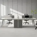 Wood Dual Side Lock Drawer Workstation - Maoters thumbnail 2