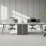 Wood Dual Side Lock Drawer Workstation - Maoters thumbnail 2